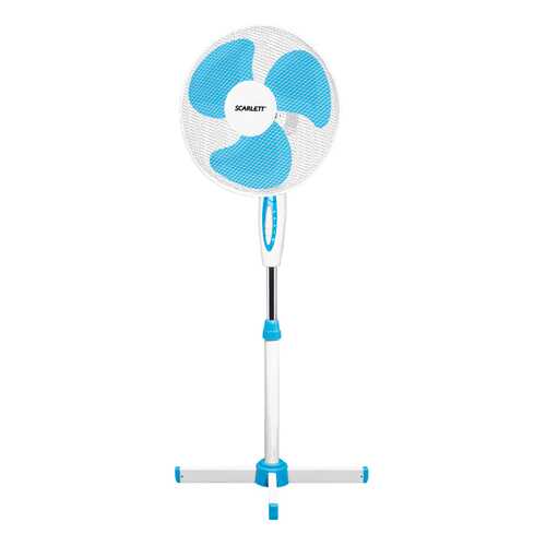 Вентилятор напольный Scarlett SC-SF111B04 white/blue в ДНС