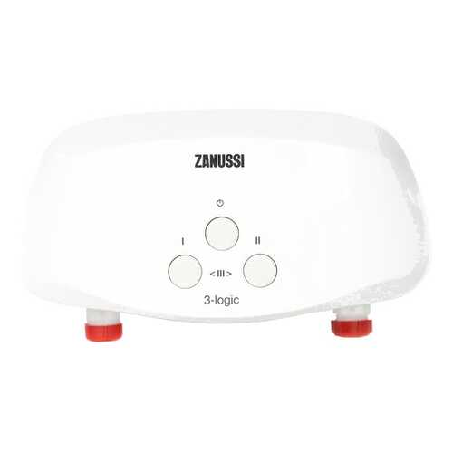 Водонагреватель проточный Zanussi 3-logic 5.5 ТS (душ+кран) white в ДНС