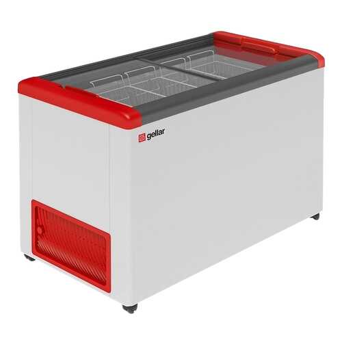 Морозильный ларь Gellar FG 400 C White/Red в ДНС