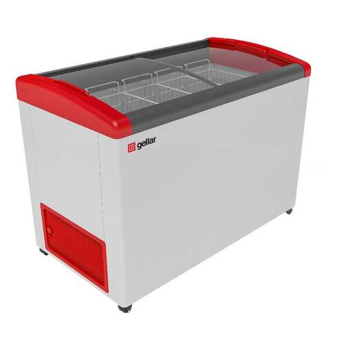 Морозильный ларь Gellar FG 400 E White/Red в ДНС