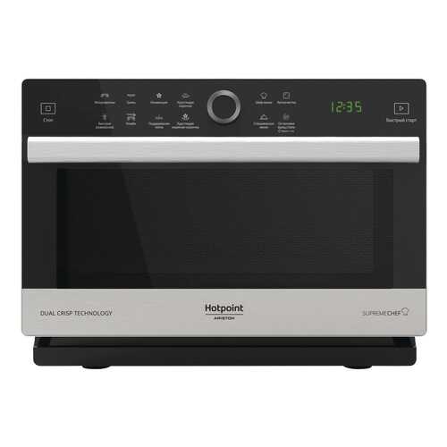 Микроволновая печь с грилем и конвекцией Hotpoint-Ariston MWHA 338 IX silver в ДНС