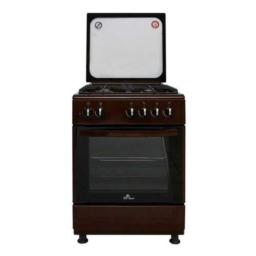Газовая плита DeLuxe 606040.24-002Г (КР) ЧР Brown в ДНС