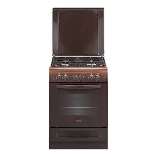 Комбинированная плита GEFEST ПГЭ 6101-02 0001 Brown в ДНС