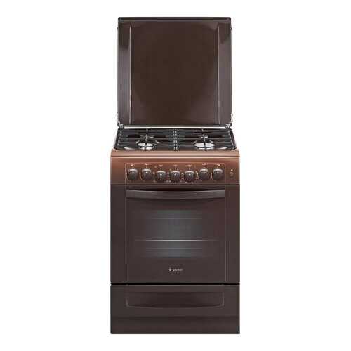 Комбинированная плита GEFEST ПГЭ 6102-02 0001 Brown в ДНС