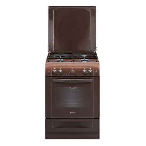 Комбинированная плита GEFEST ПГЭ 6110-01 0001 Brown в ДНС