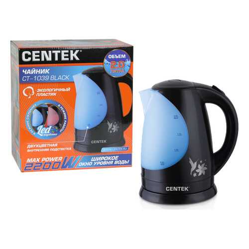 Чайник Centek CT-1039 Black в ДНС