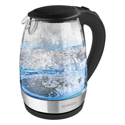 Чайник электричесикй Kettle SC-EK27G89 Silver/Black в ДНС