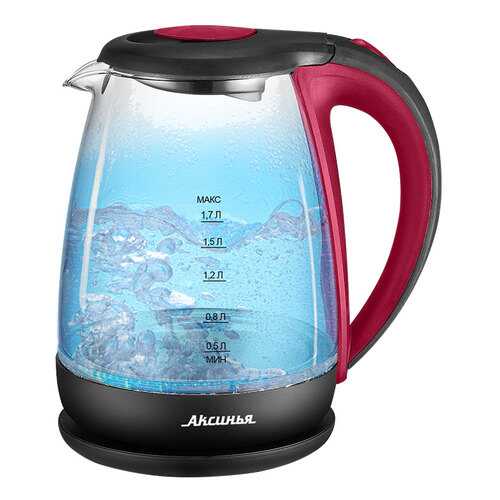 Чайник электрический Аксинья КС-1040 Red/Black в ДНС