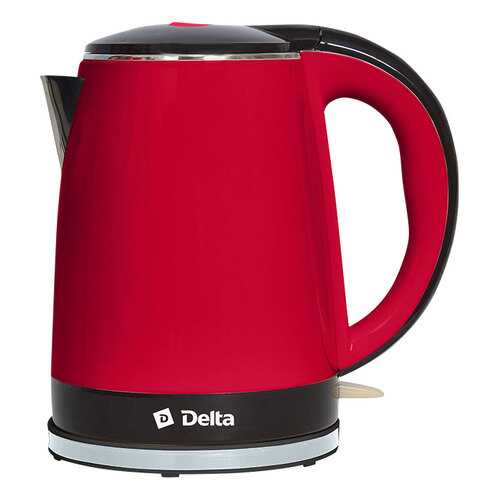 Чайник электрический Delta DL-1370 Red/Black в ДНС