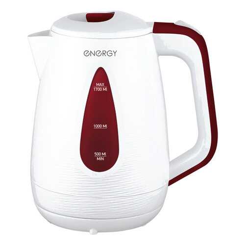 Чайник электрический Energy E-214 White/Red в ДНС