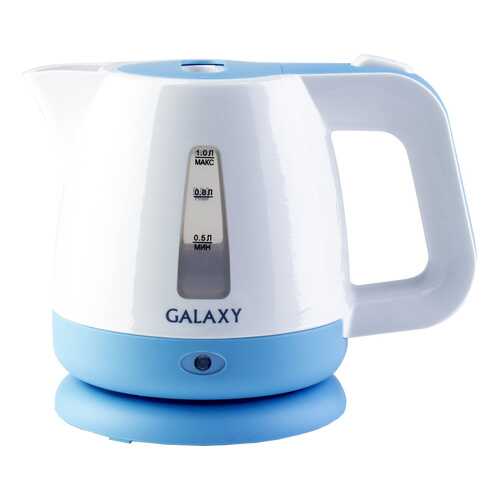 Чайник электрический Galaxy GL 0223 White/Blue в ДНС