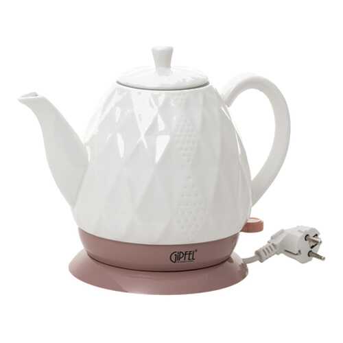 Чайник электрический Gipfel 1170 Beige/White в ДНС