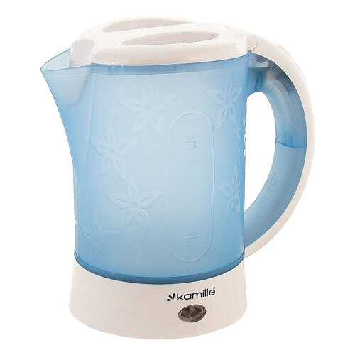 Чайник электрический Kamille 1718B Blue/White в ДНС