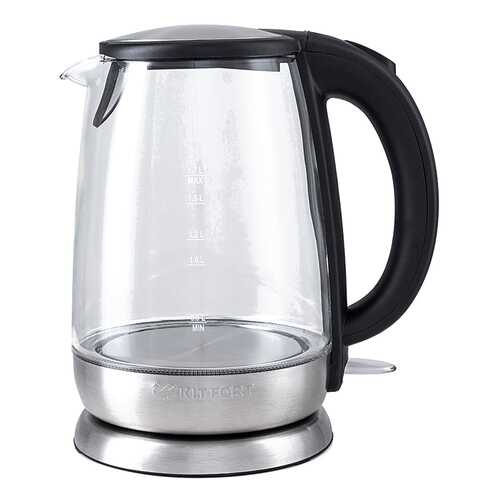 Чайник электрический Kitfort KT-619 Silver/Black в ДНС