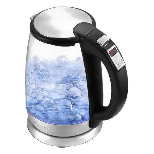Чайник электрический Kitfort КТ-628 Silver/Black в ДНС