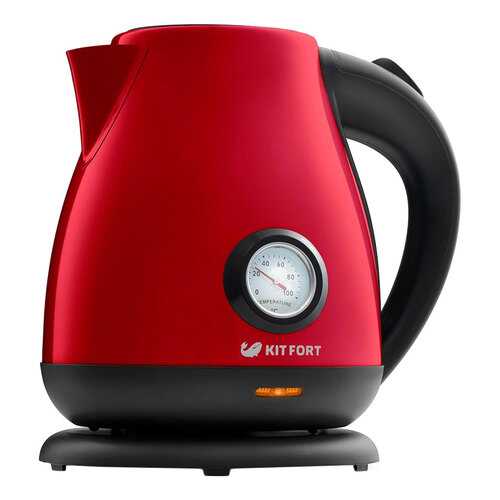Чайник электрический Kitfort КТ-642-5 Black/Red в ДНС
