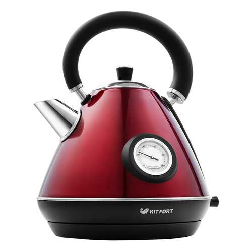 Чайник электрический Kitfort КТ-644-3 Black/Red в ДНС