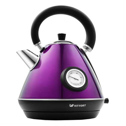 Чайник электрический Kitfort КТ-644-4 Black/Purple в ДНС
