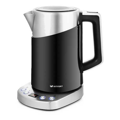 Чайник электрический Kitfort КТ-660-2 Silver/Black в ДНС