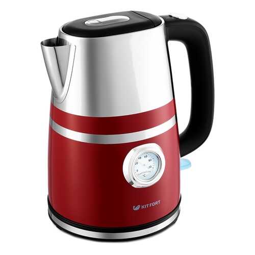 Чайник электрический Kitfort КТ-670-2 Silver/Brown в ДНС