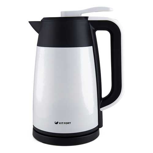 Чайник электрический Kitfort Vacuum Edit КТ-620-1 White/Black в ДНС