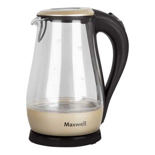 Чайник электрический Maxwell MW-1041GD Black/Beige в ДНС