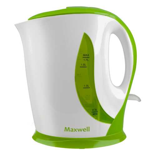 Чайник электрический Maxwell MW-1062 White/Green в ДНС