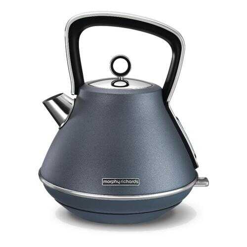 Чайник электрический Morphy Richards Evoke Pyramid Silver Blue в ДНС