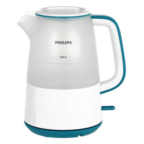 Чайник электрический Philips HD9334/11 White/Blue в ДНС