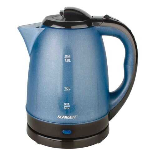 Чайник электрический Scarlett SC-229 Black/Blue в ДНС