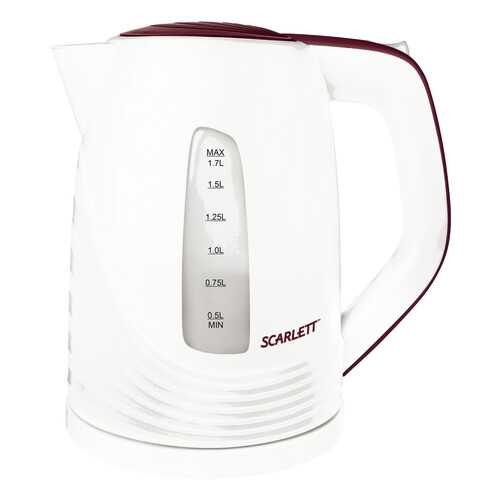 Чайник электрический Scarlett SC-EK18P36 White/Red в ДНС