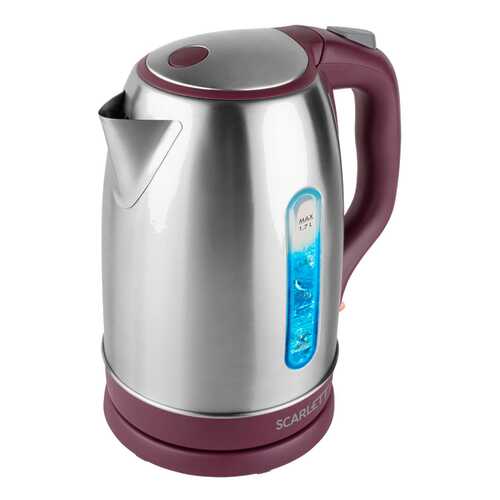 Чайник электрический Scarlett SC-EK21S65 Silver/Brown в ДНС