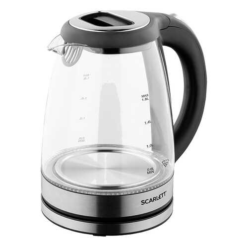 Чайник электрический Scarlett SC-EK27G69 Black/Silver в ДНС