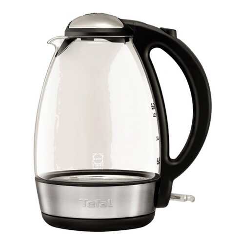 Чайник электрический Tefal Glass KI7208 Black/Silver в ДНС