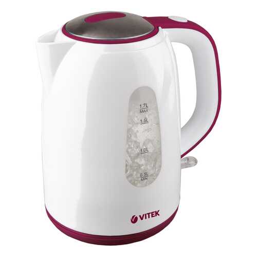 Чайник электрический Vitek VT-7006 White/Red в ДНС