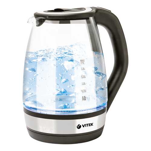 Чайник электрический Vitek VT-7044 Black/Silver в ДНС