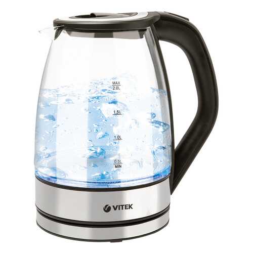 Чайник электрический Vitek VT-7045 Black/Silver в ДНС