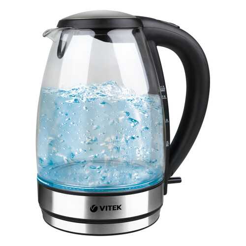 Чайник электрический Vitek VT-7046 Black/Silver в ДНС