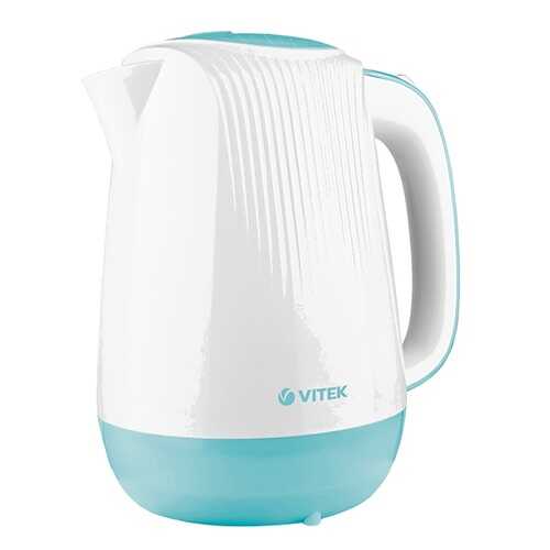 Чайник электрический Vitek VT-7059 White/Blue в ДНС