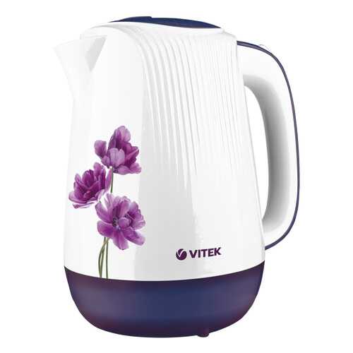 Чайник электрический Vitek VT-7061 OG White/Purple в ДНС