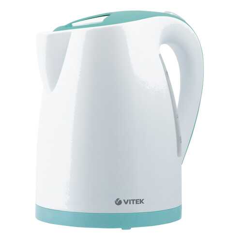 Чайник электрический Vitek VT-7084 White/Blue в ДНС