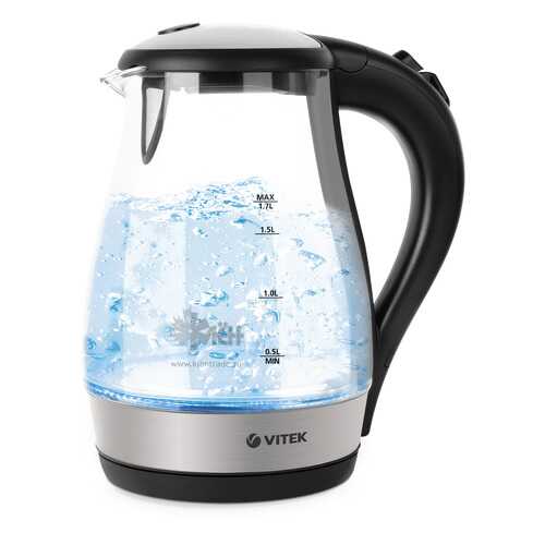 Чайник электрический Vitek VT-7085 TR Black/Grey в ДНС