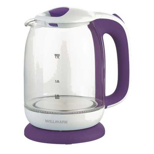 Чайник электрический Willmark WEK-1704G White/Violet в ДНС