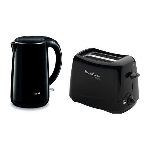 Комплект Чайник Tefal Safe to Touch KO2608 2150 Вт 1,7л + Тостер Moulinex Principio TT1102 в ДНС