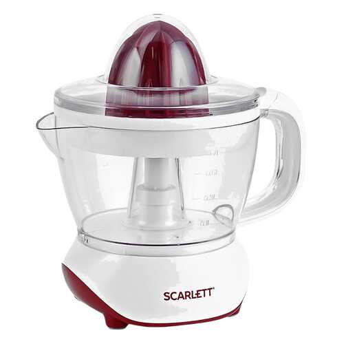 Соковыжималка для цитрусовых Scarlett SC-JE50C06 white/red в ДНС