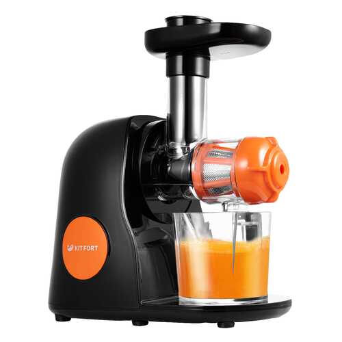 Соковыжималка шнековая Kitfort КТ-1111-2 orange/black в ДНС