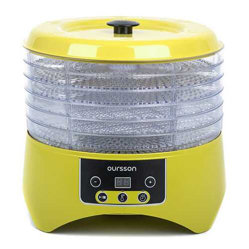 Сушилка для овощей и фруктов Oursson DH2302D/GA Yellow в ДНС