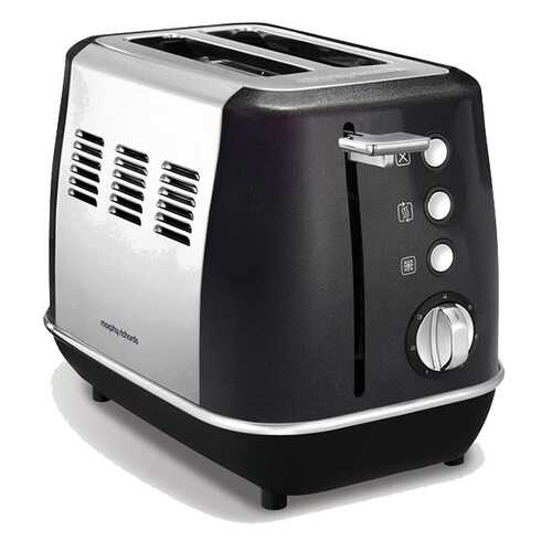 Тостер Morphy Richards 224405 Silver/Black в ДНС