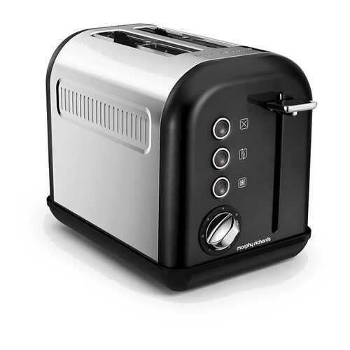 Тостер Morphy Richards Accents Toaster Black SS 2 Slice 222013EE в ДНС