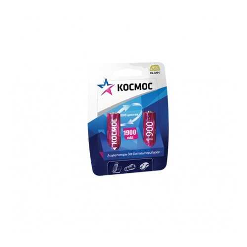 Аккумулятор КОСМОС KOCR6NIMH(1900MAH) AA (LR6) 2шт. в ДНС